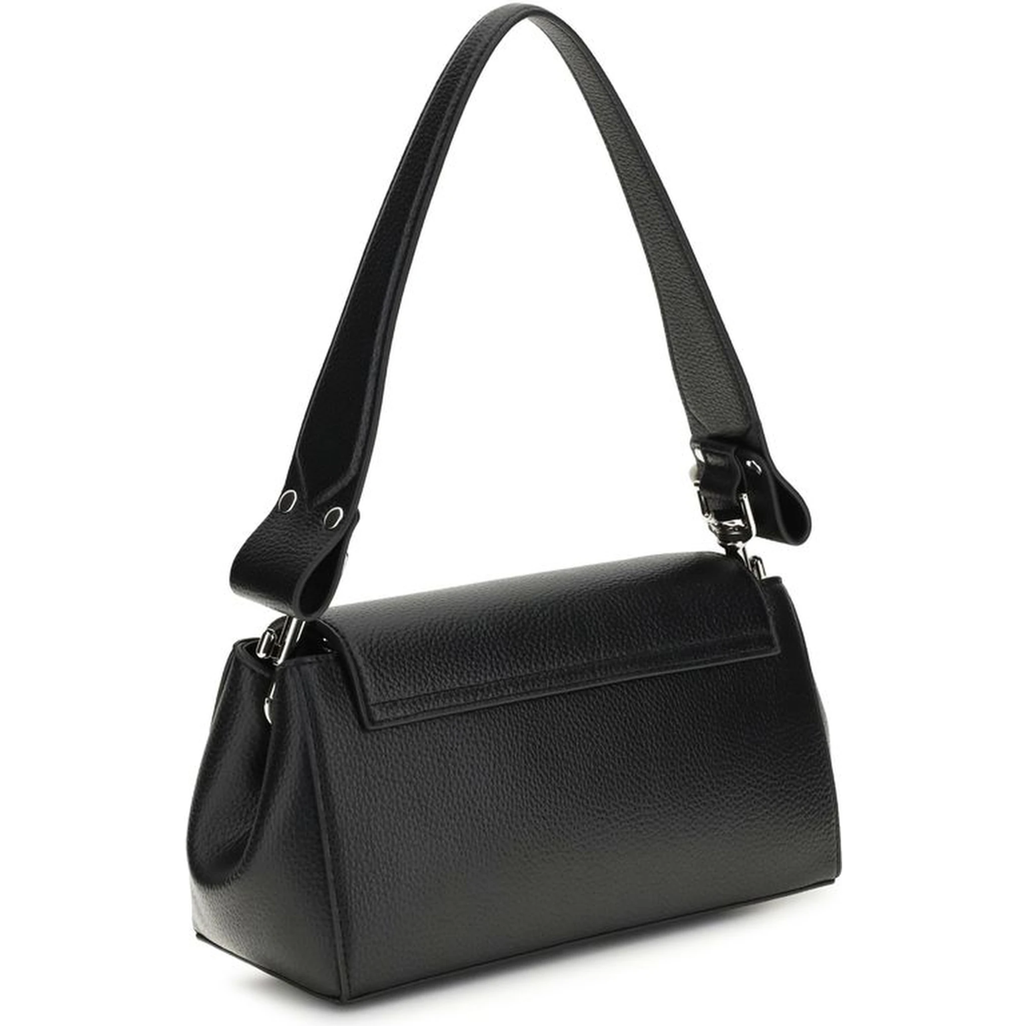 Black Polyethylene Shoulder Bag