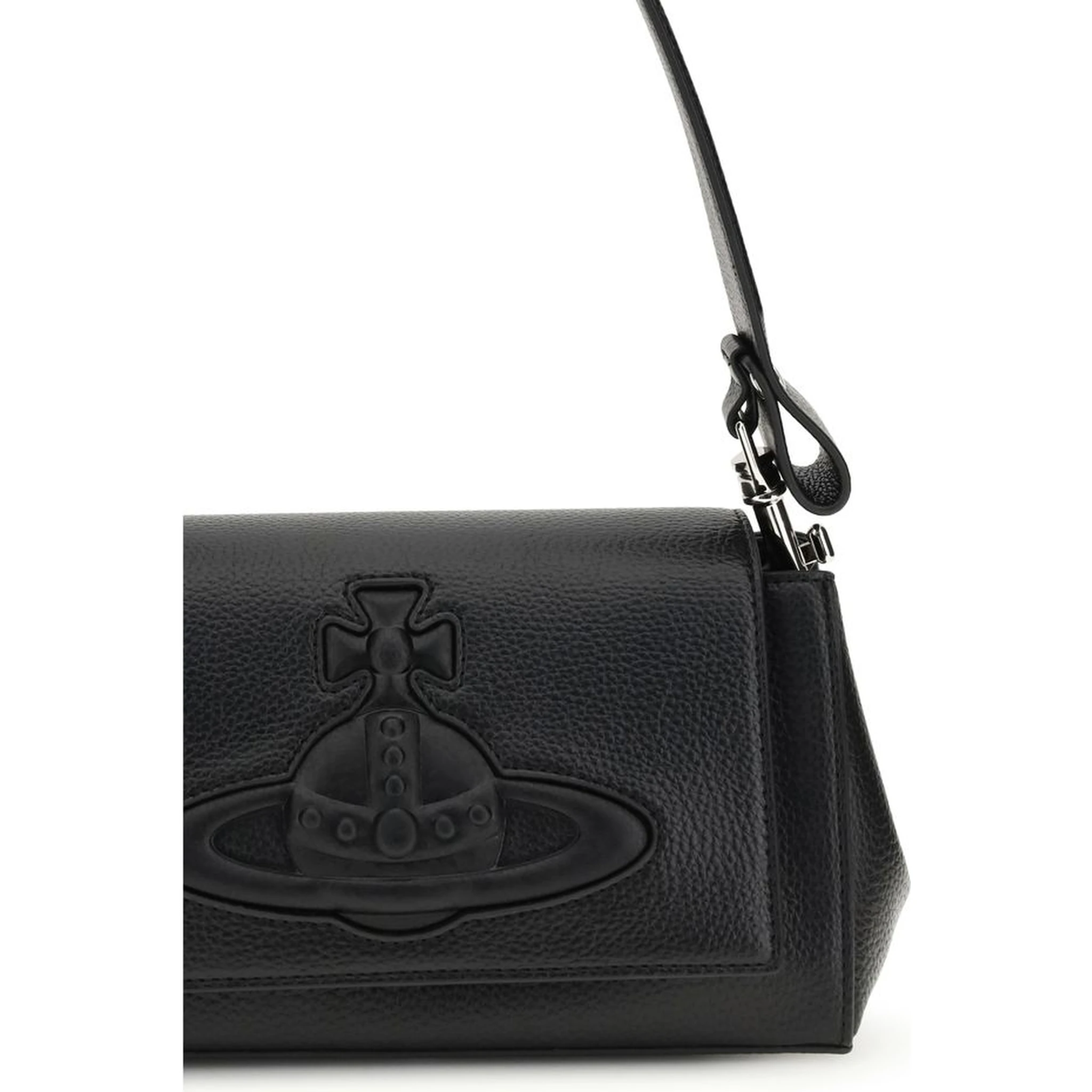 Black Polyethylene Shoulder Bag