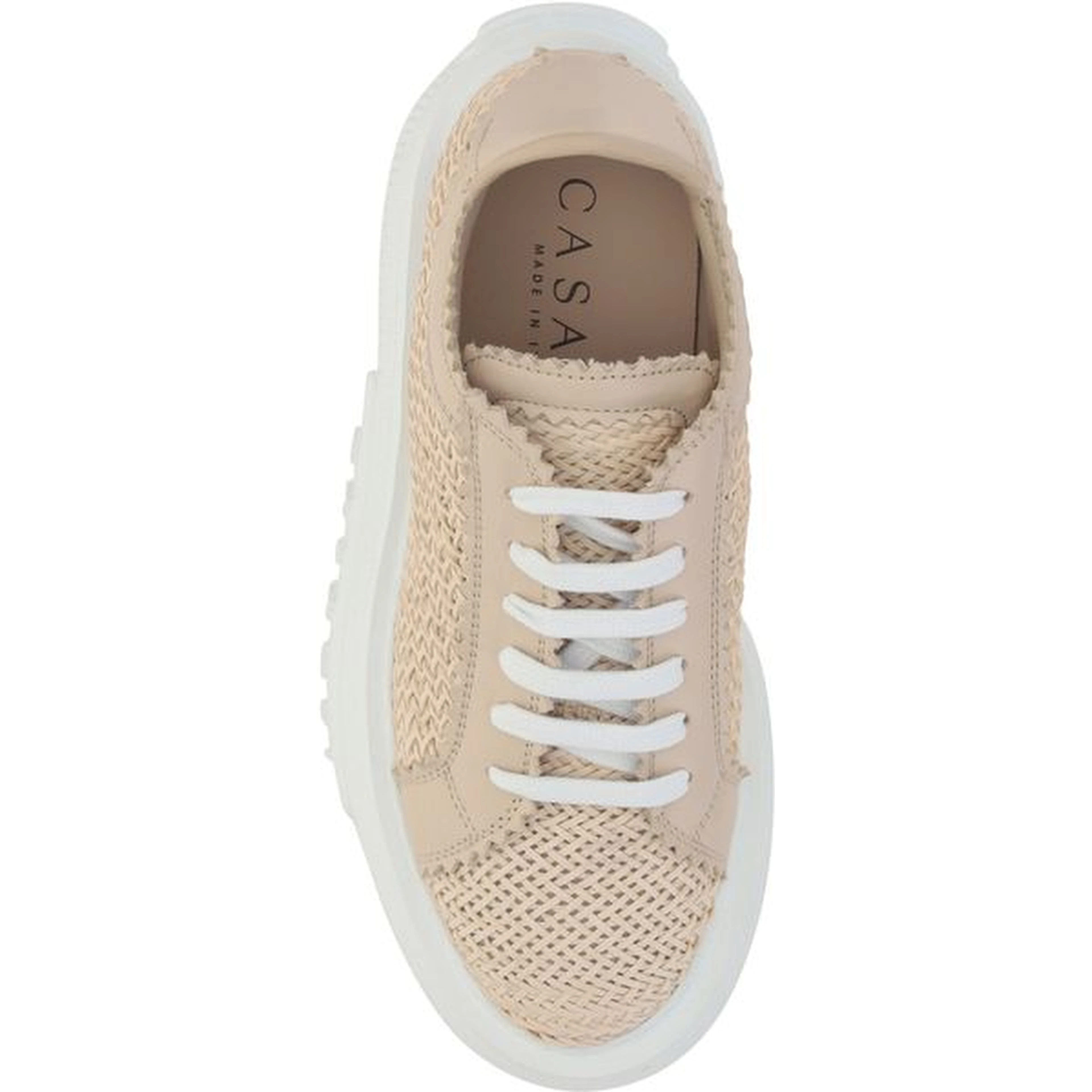 Beige Other Fibres Chunky Sneakers