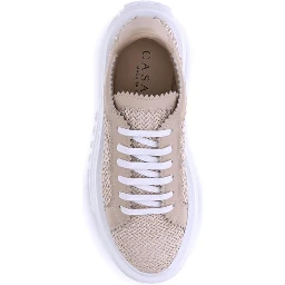 Beige Other Fibres Chunky Sneakers