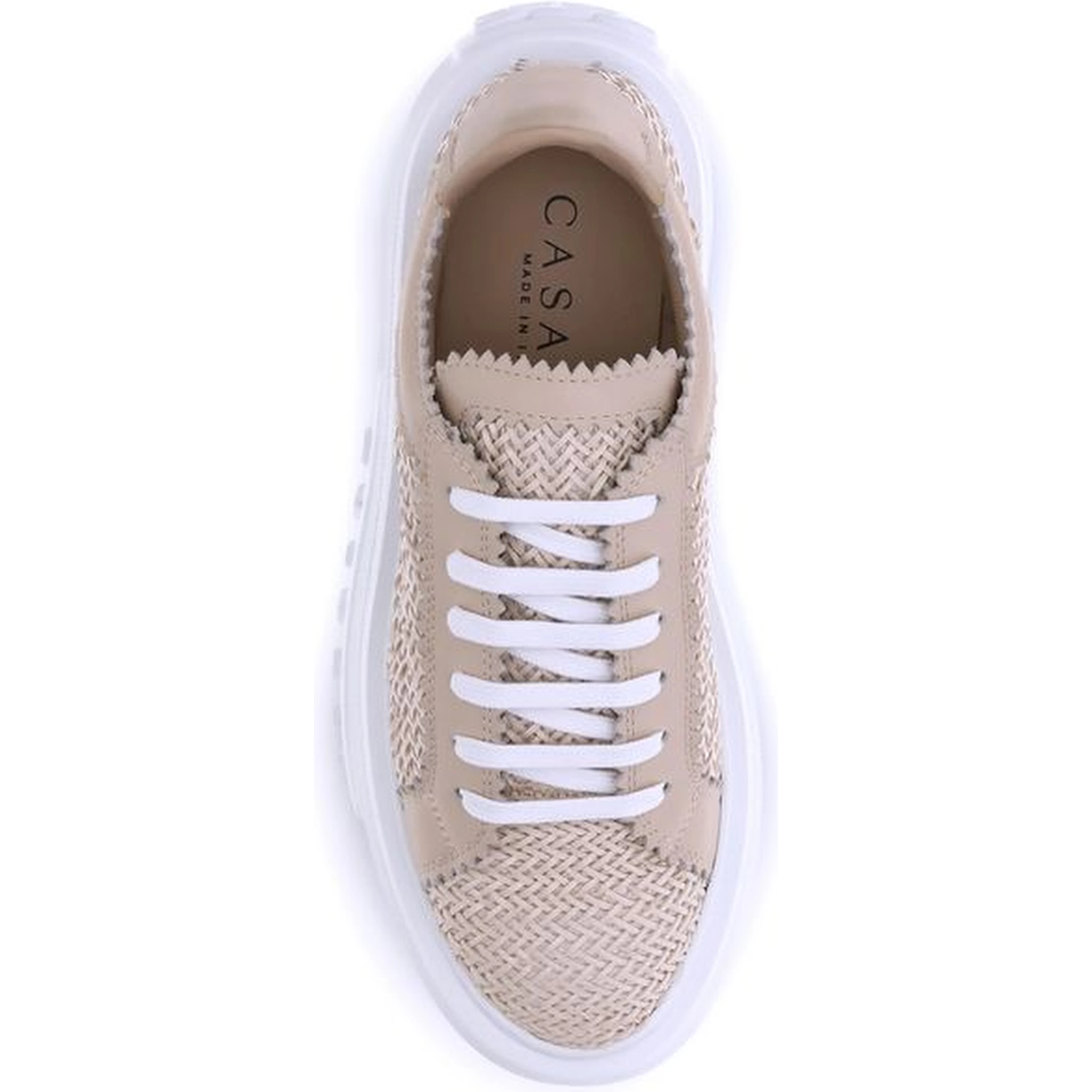 Beige Other Fibres Chunky Sneakers