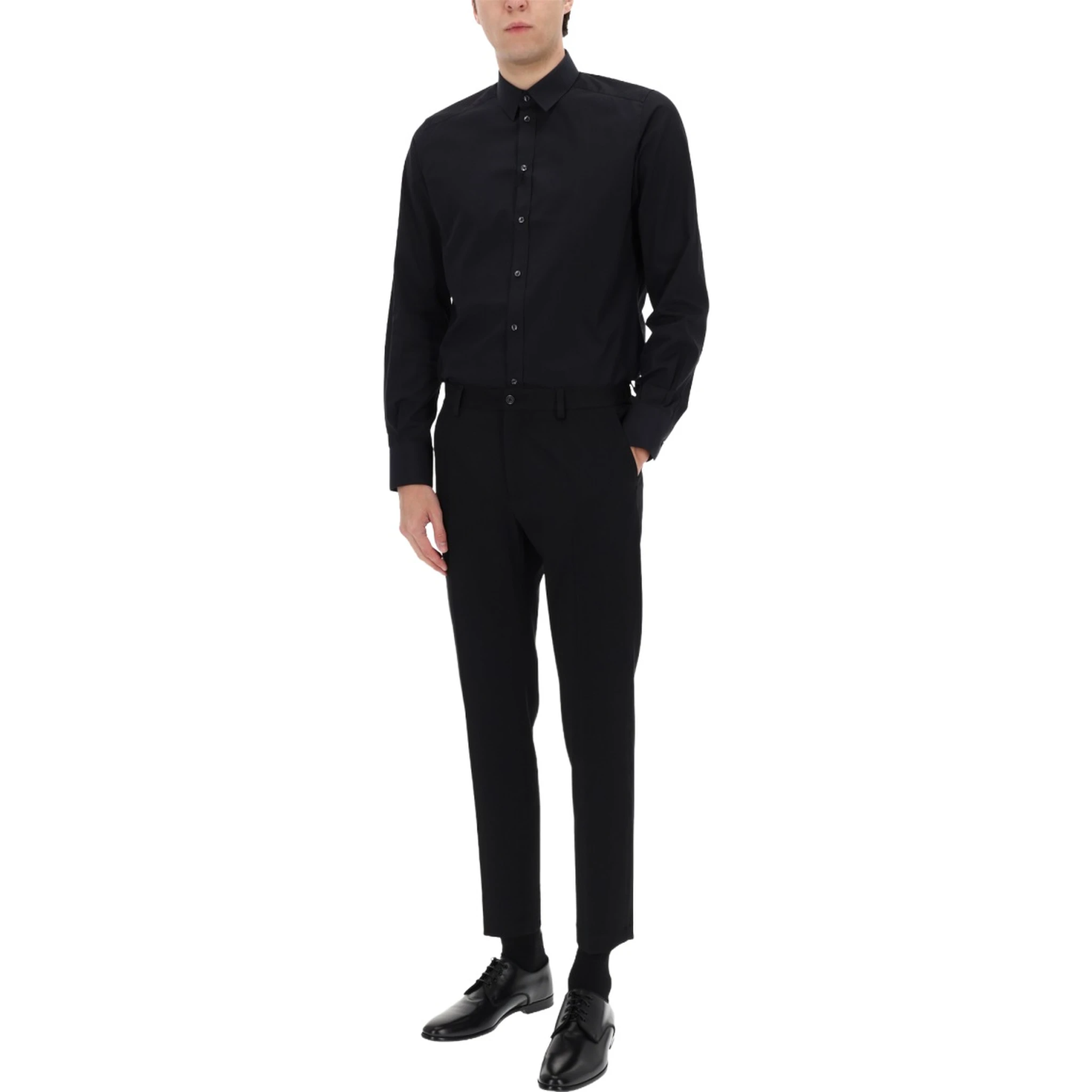 STRAIGHT WOOL PANTS