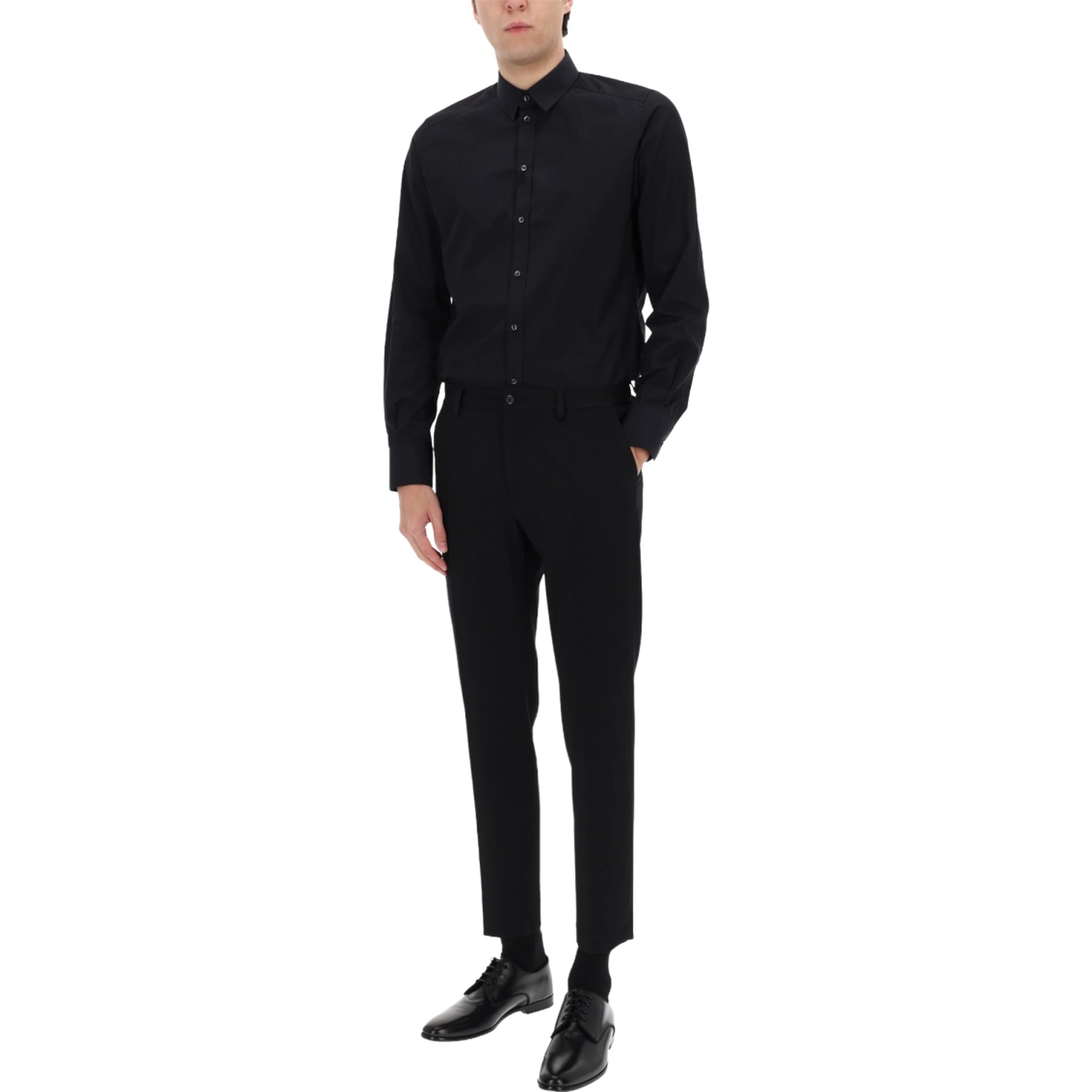 STRAIGHT WOOL PANTS