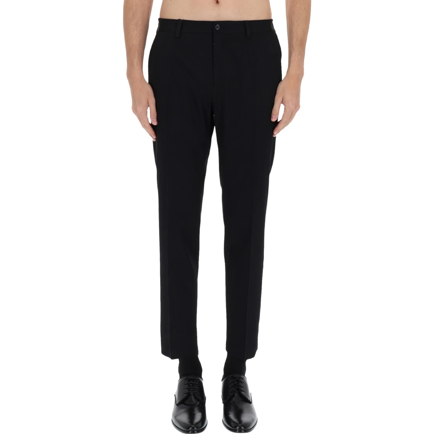 STRAIGHT WOOL PANTS