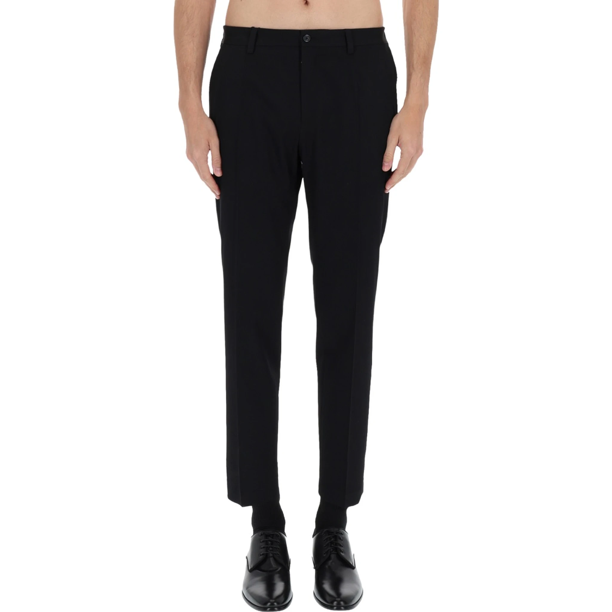 STRAIGHT WOOL PANTS