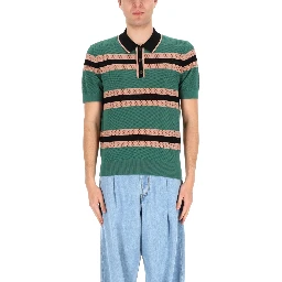 POLO "MERCY STRIPE" TRAFORATA