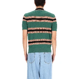 POLO "MERCY STRIPE" TRAFORATA
