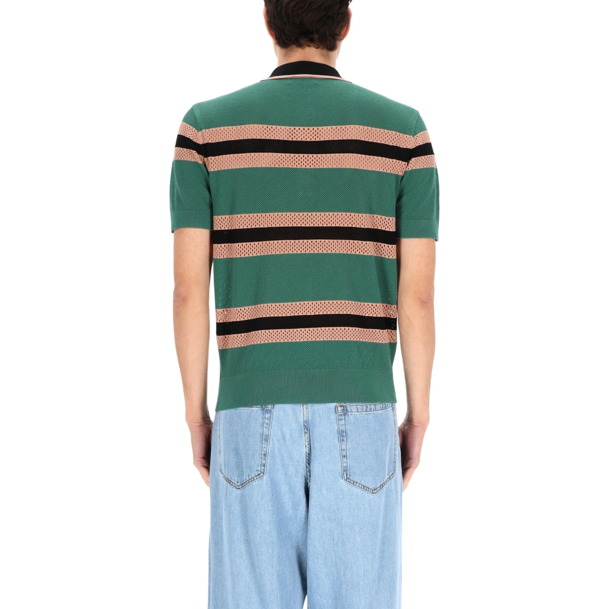 POLO "MERCY STRIPE" TRAFORATA