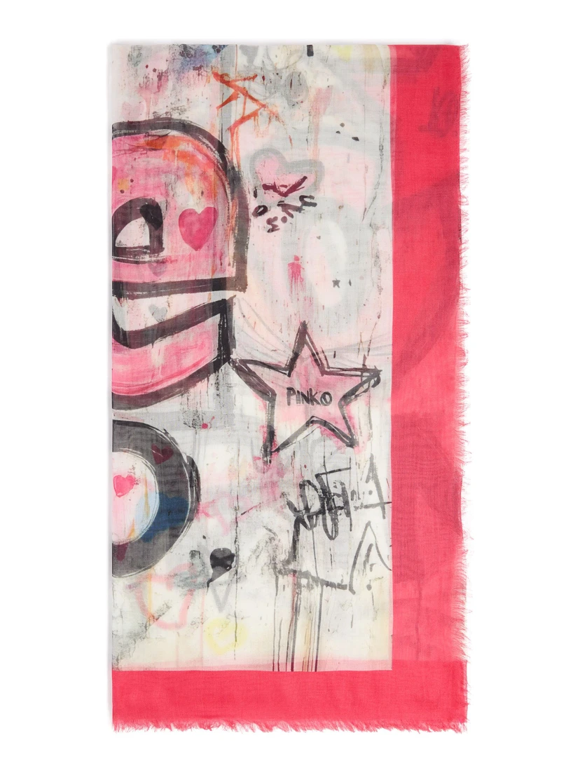 PINKO ROCK AND ROLL FOULARD scarf