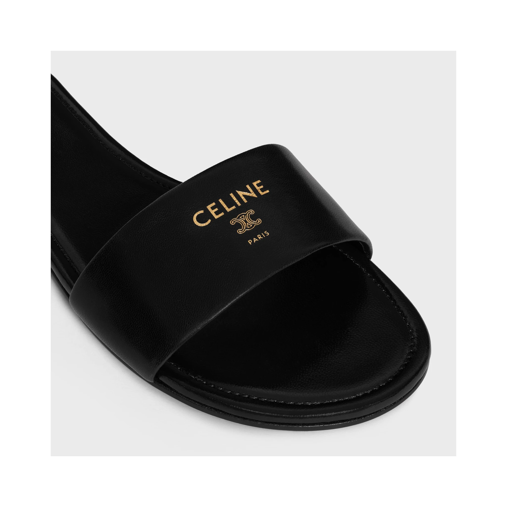 Leather sandals mules