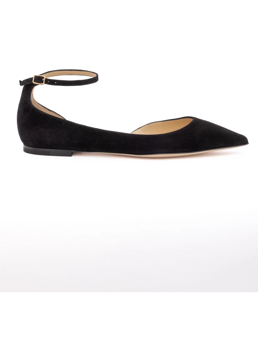 Black Suede Leona Ballet Flat