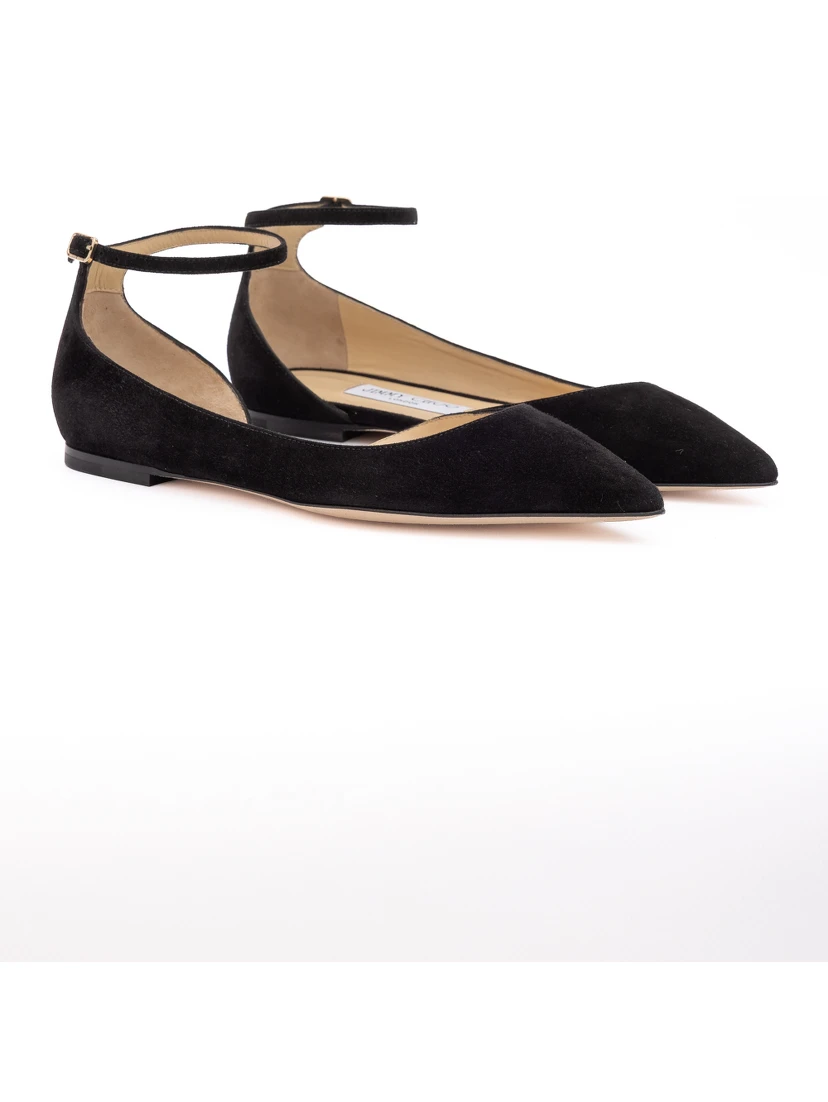Black Suede Leona Ballet Flat