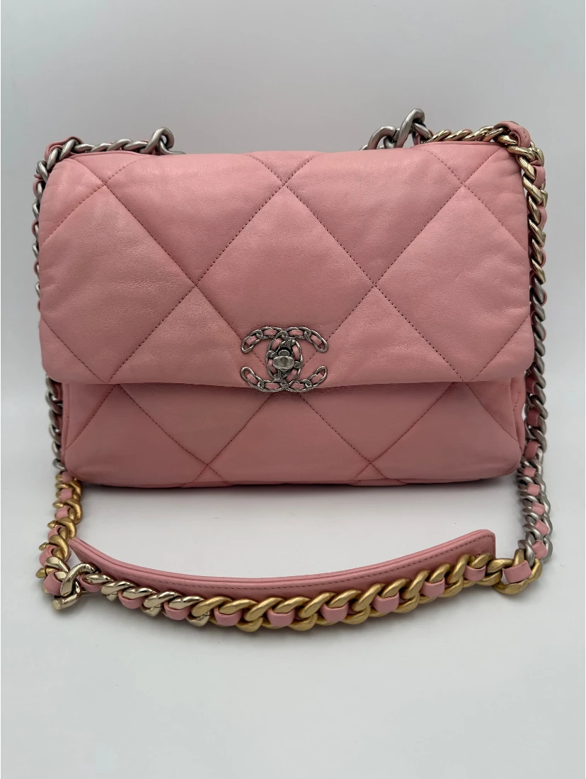 CHANEL 19 Medium Pink Handbag