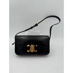 CELINE CLAUDE TRIOMPHE Black Handbag
