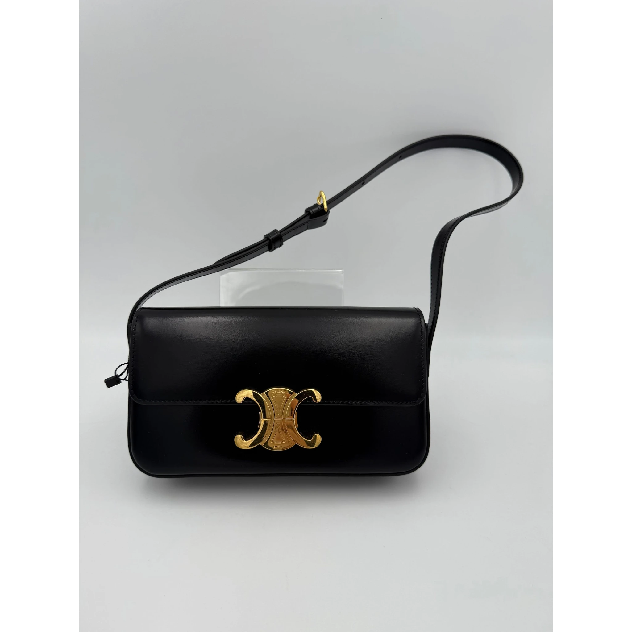 CELINE CLAUDE TRIOMPHE Black Handbag