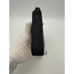 PRADA Zip in Blue Saffiano Wallet