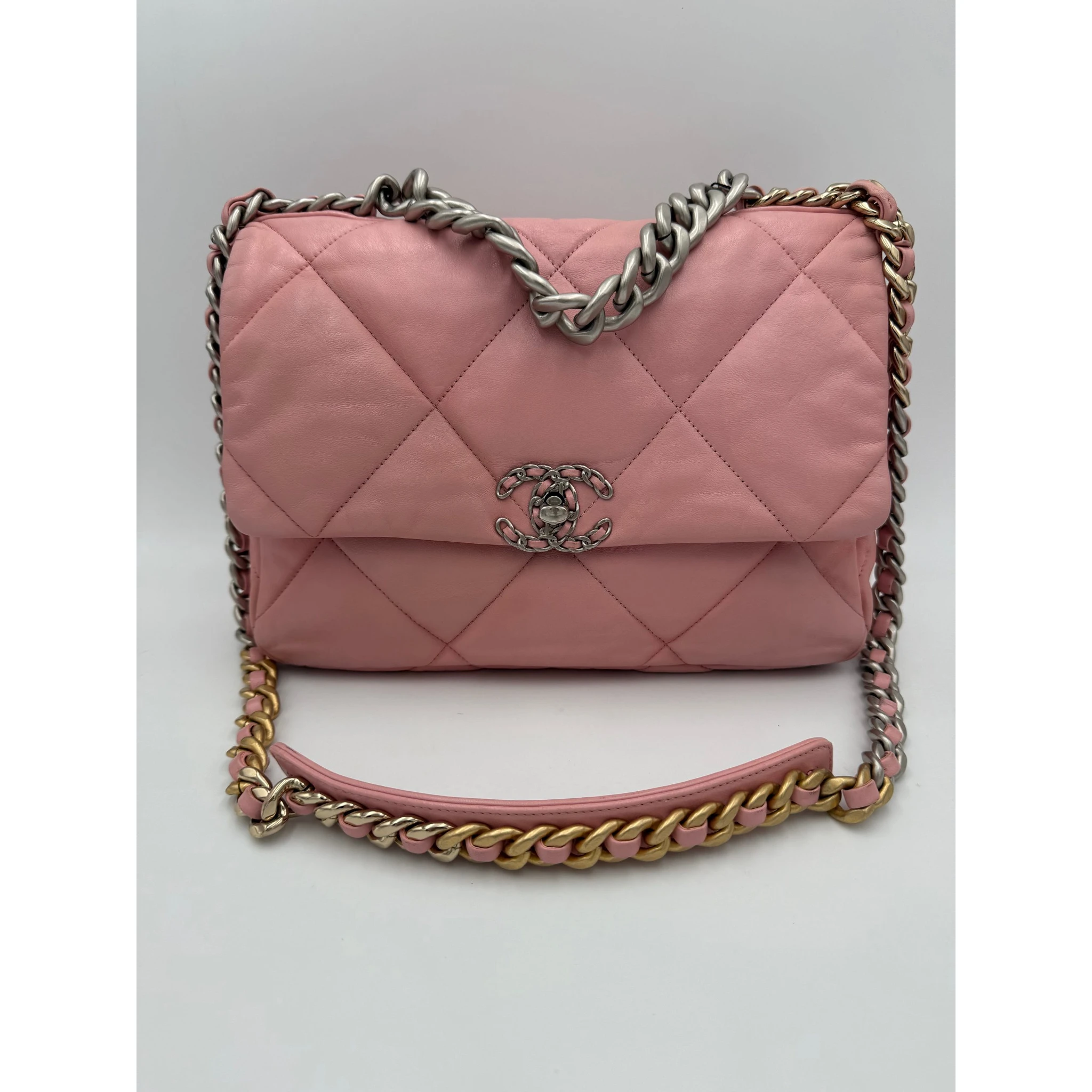 CHANEL 19 Medium Pink Handbag