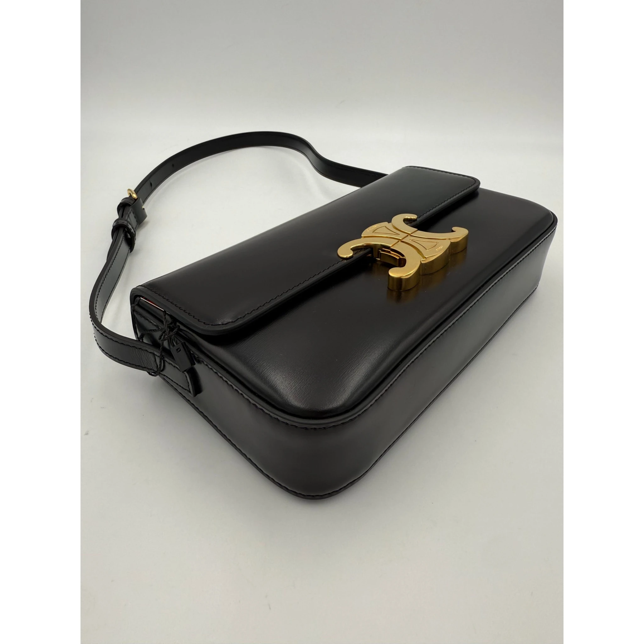 CELINE CLAUDE TRIOMPHE Black Handbag