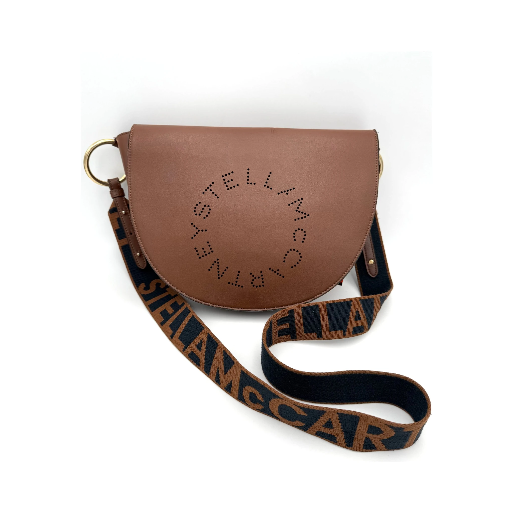 STELLA MCCARTNEY Mezzaluna Brown Bag