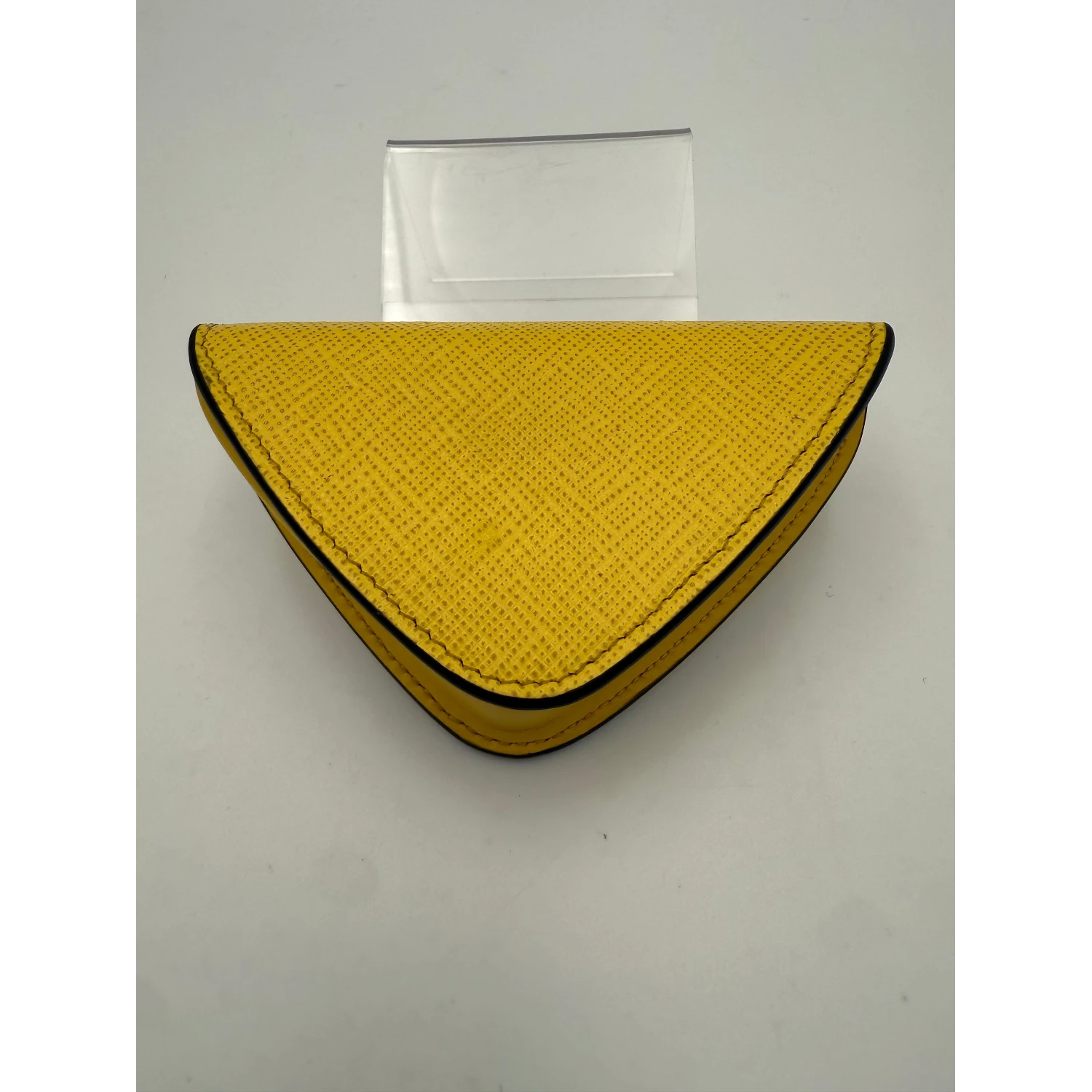 PRADA Saffiano Yellow Coin Purse