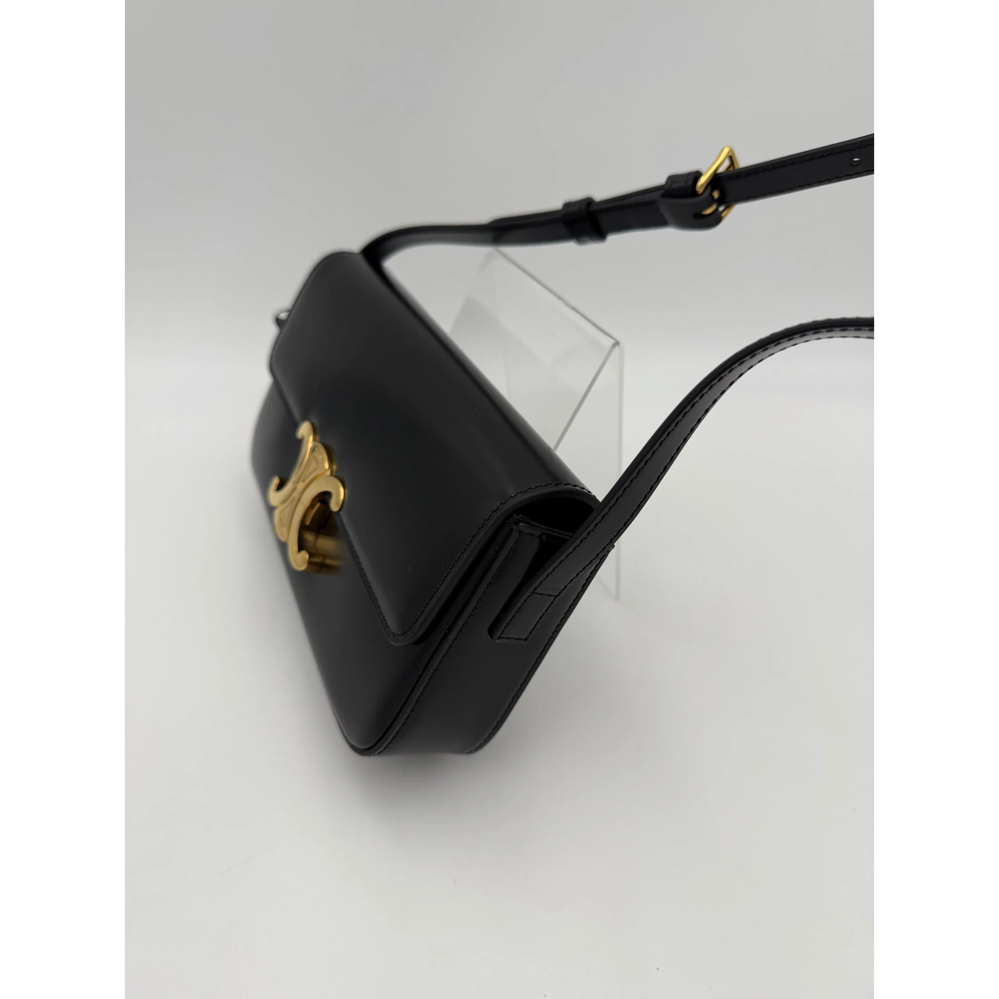 CELINE CLAUDE TRIOMPHE Black Handbag