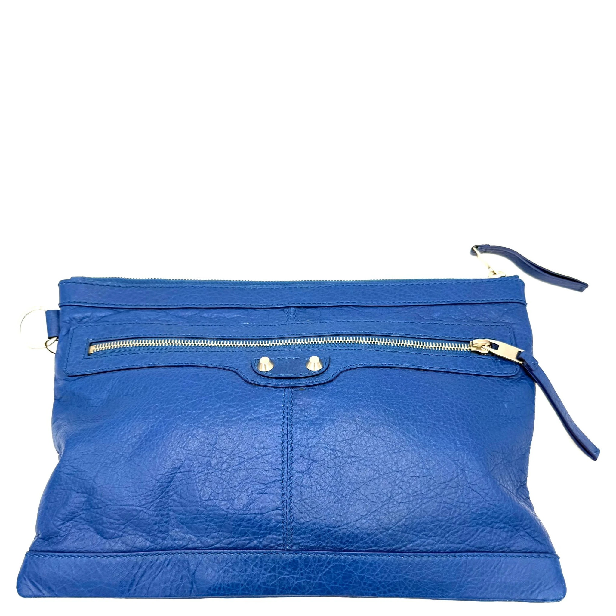 BALENCIAGA LE CAGOLE Blue Pouch
