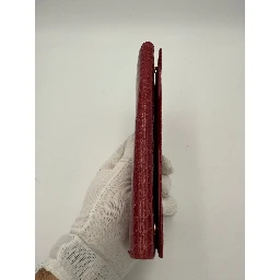 MIU MIU Rosso Crocodile Print Leather Wallet