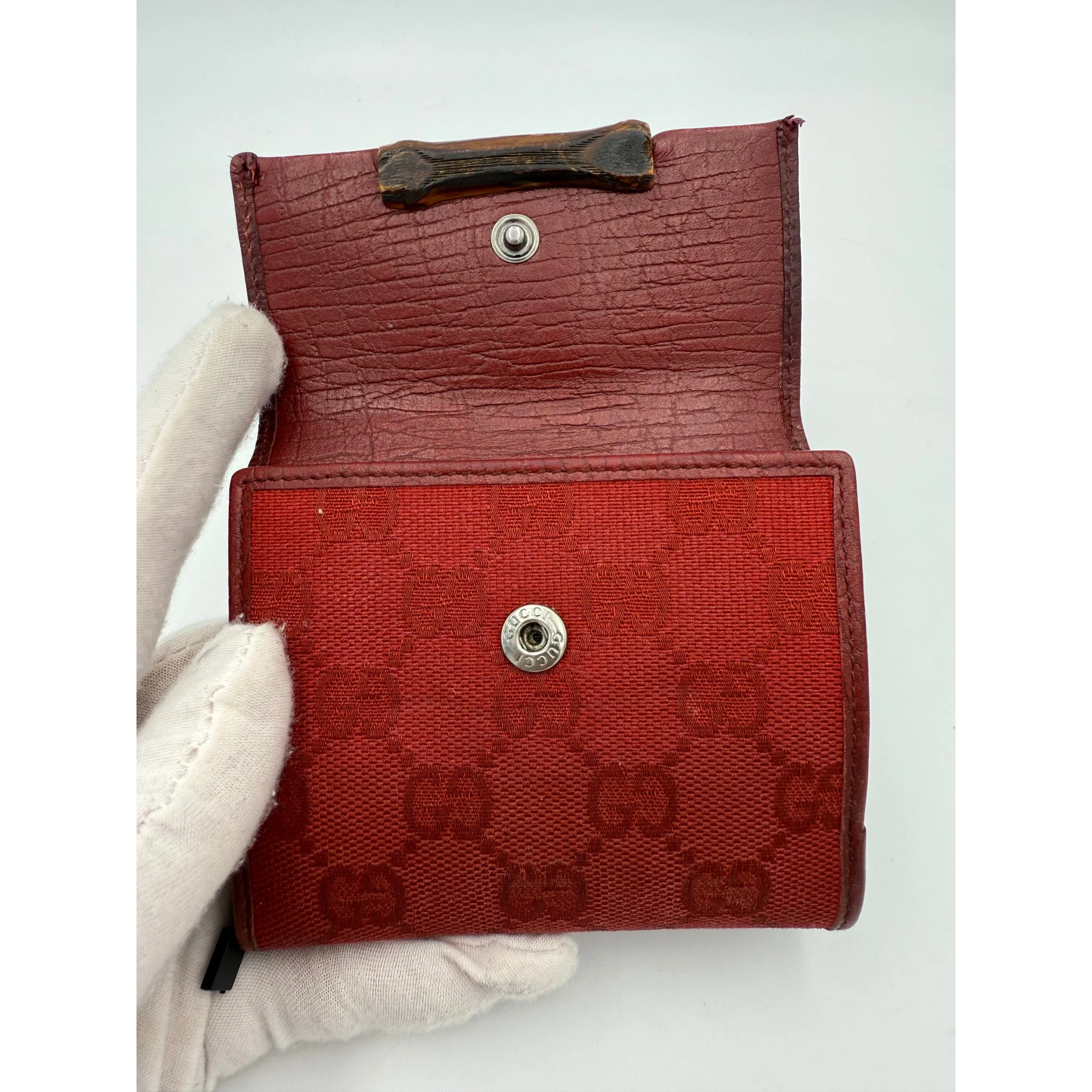 GUCCI GG Canvas Compact Wallet