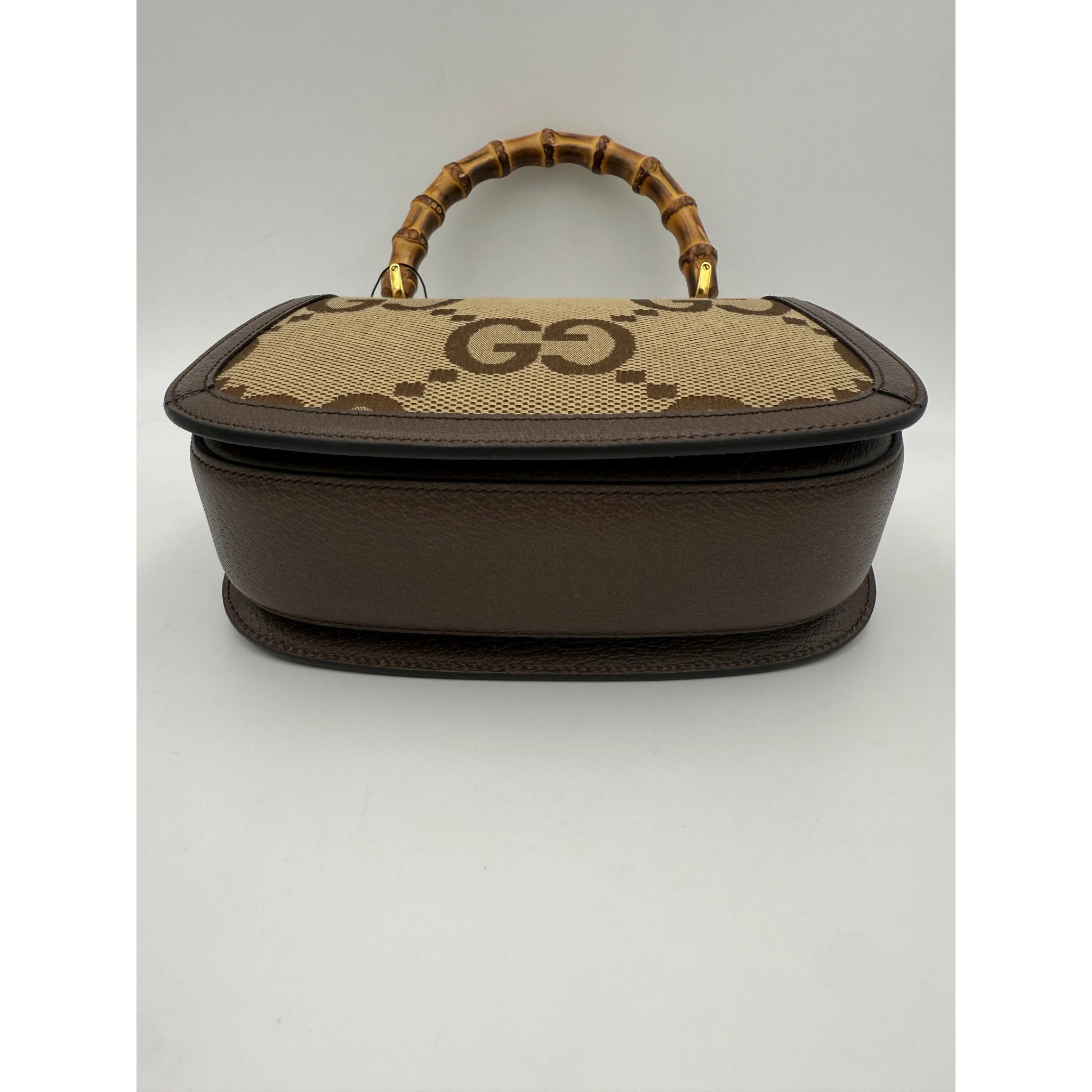 GUCCI BAMBOO 1947 GG Canvas Handbag
