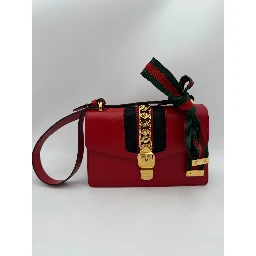 GUCCI SYLVIE Red Handbag