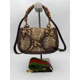GUCCI BAMBOO 1947 GG Canvas Handbag