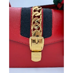 GUCCI SYLVIE Red Handbag
