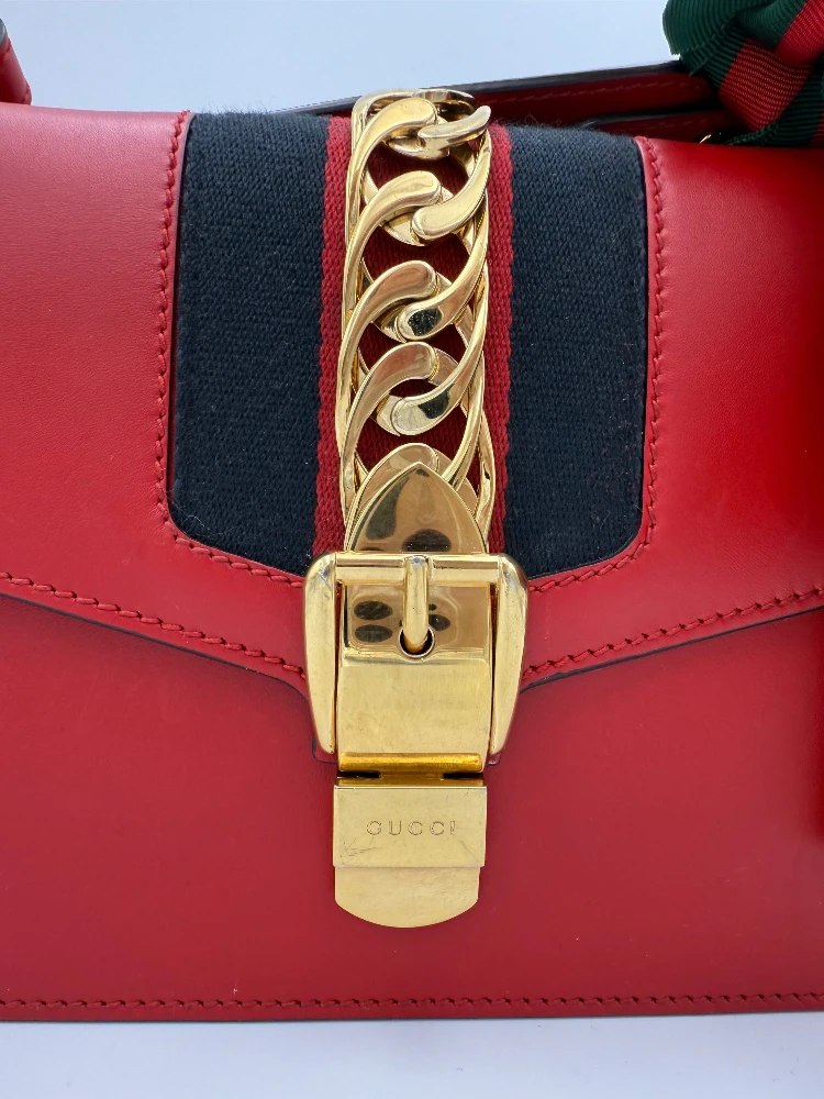 GUCCI SYLVIE Red Handbag alternative