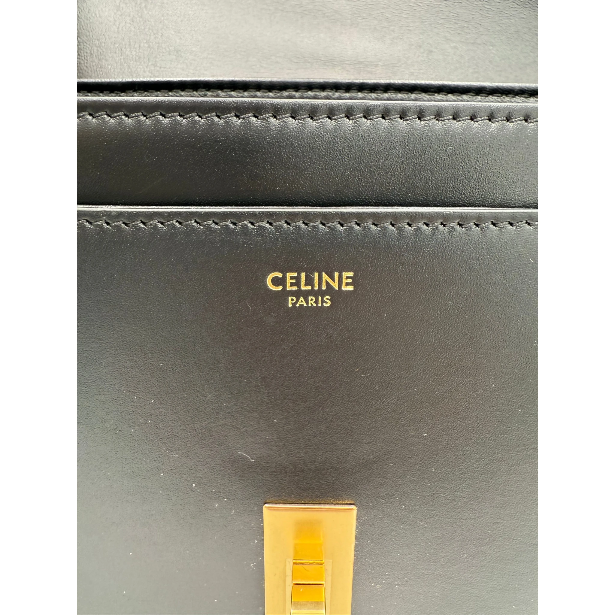CELINE Sac 16 Besace Black Large Bag