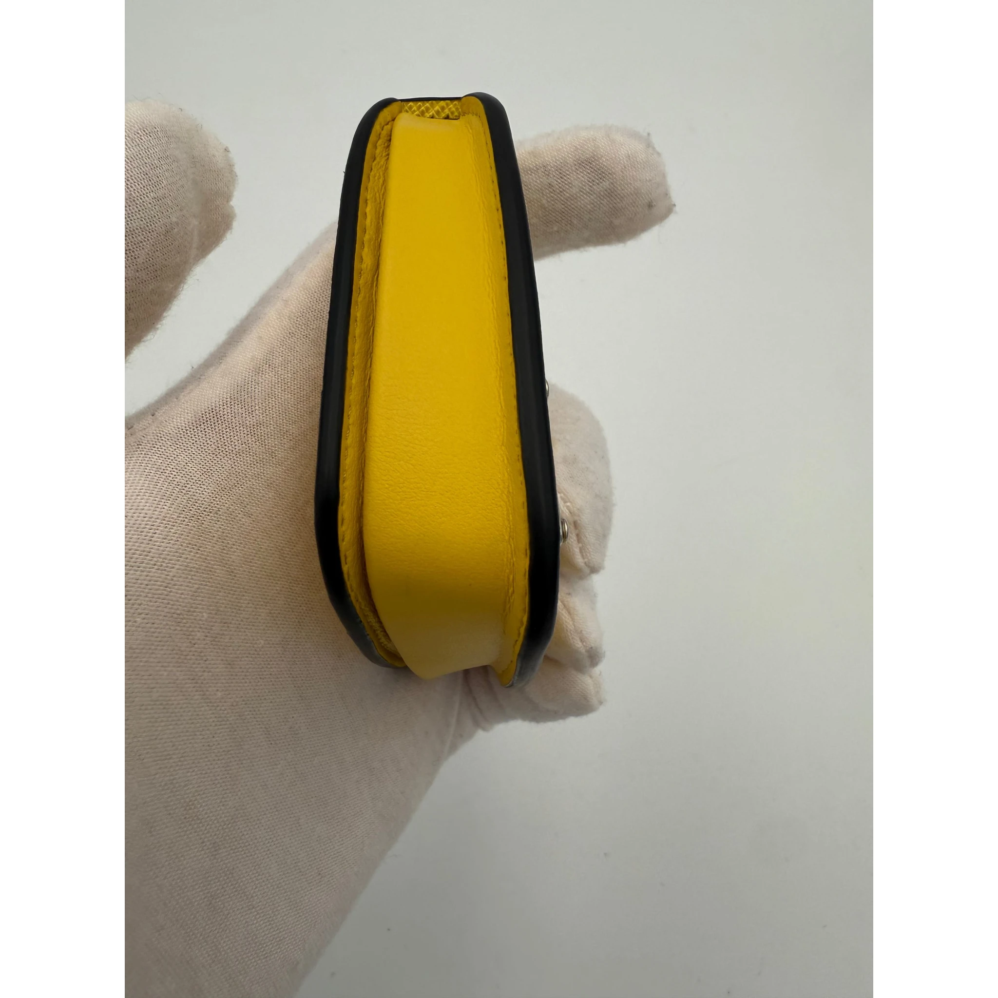 PRADA Saffiano Yellow Coin Purse