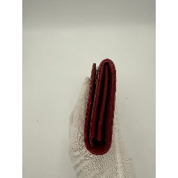 MIU MIU Rosso Crocodile Print Leather Wallet