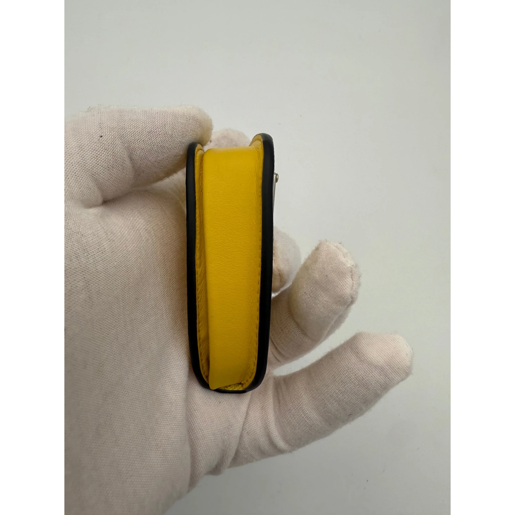 PRADA Saffiano Yellow Coin Purse