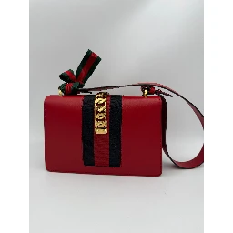 GUCCI SYLVIE Red Handbag