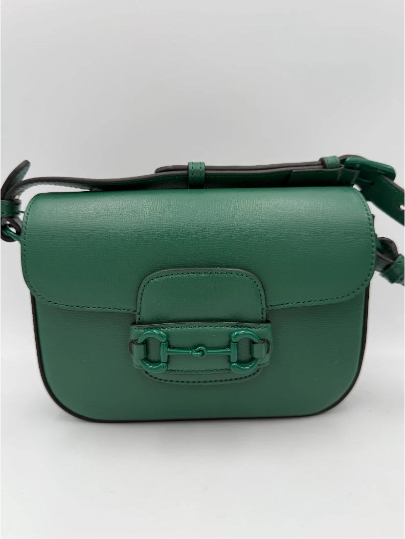 GUCCI HORSEBIT 1955 Emerald Handbag