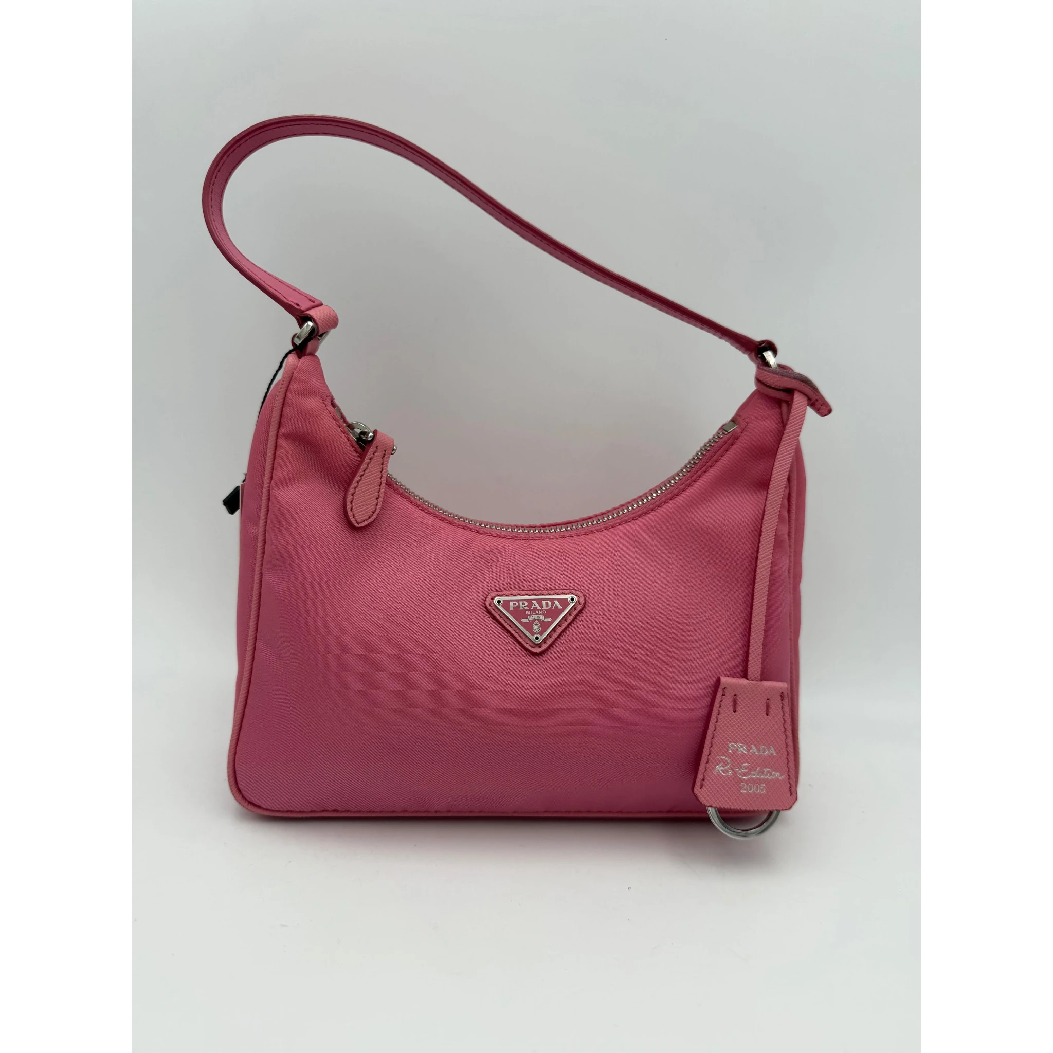 PRADA HOBO Re-Nylon Pink Handbag