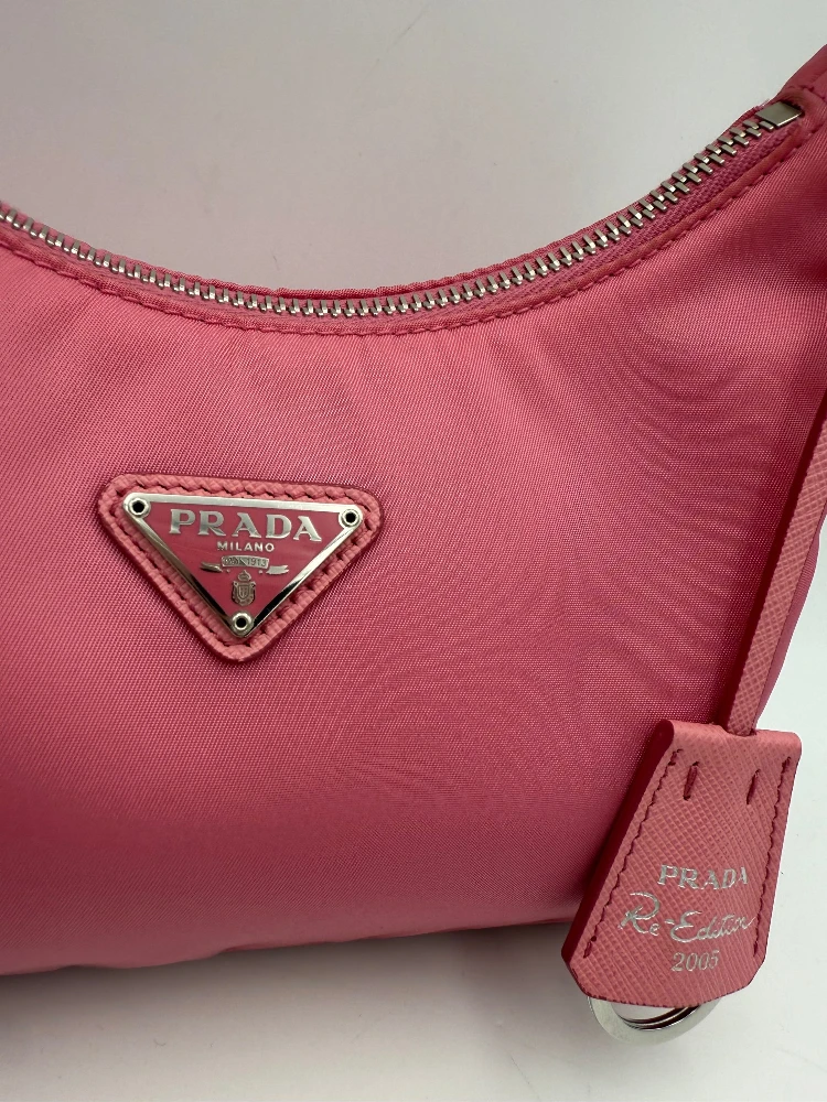 PRADA HOBO Re-Nylon Pink Handbag alternative