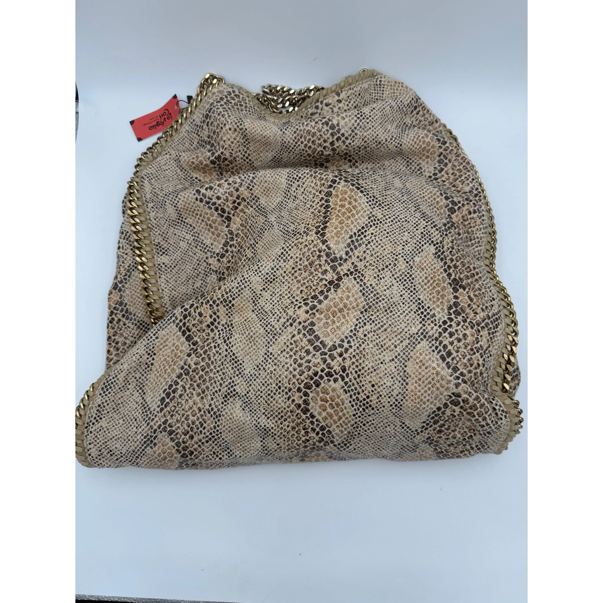 STELLA MCCARTNEY Falabella Grande Vegan Reptile Skin Handbag