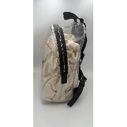 VALENTINO GARAVANI Leather and Transparent Plastic Backpack