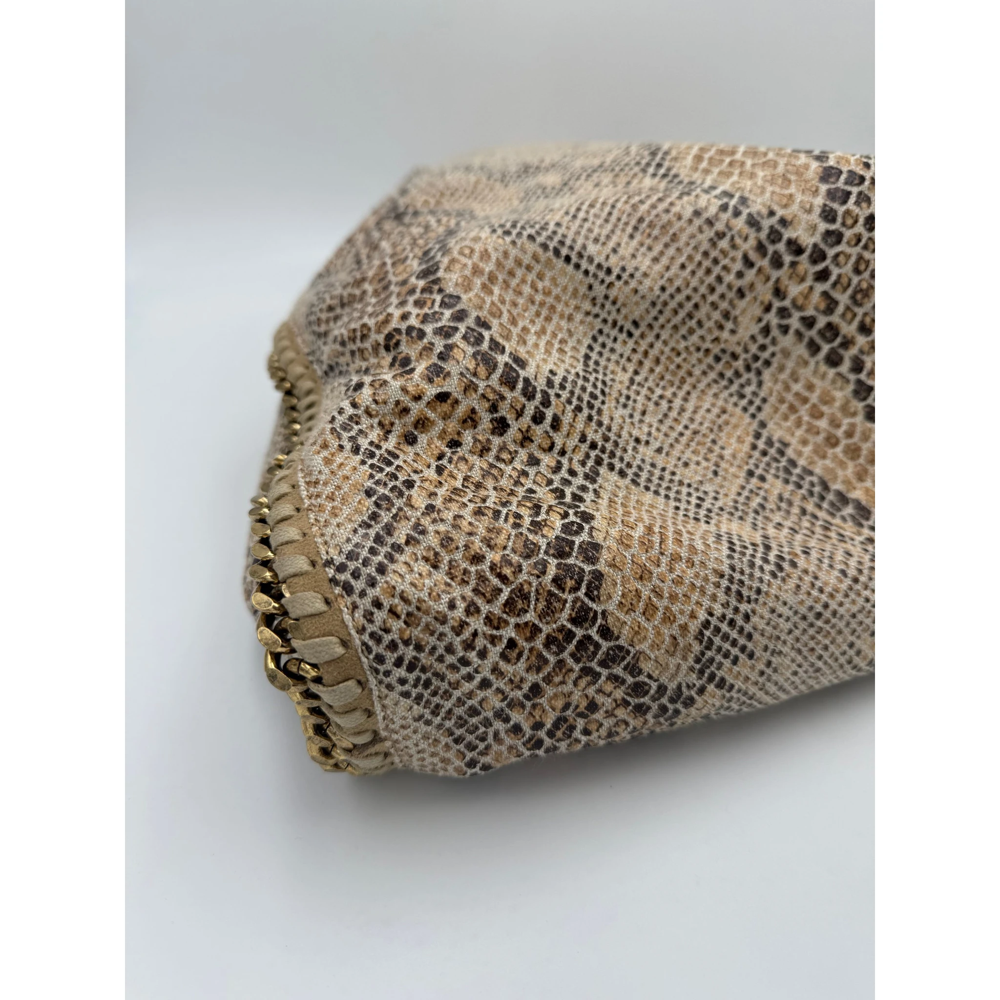 STELLA MCCARTNEY Falabella Grande Vegan Reptile Skin Handbag