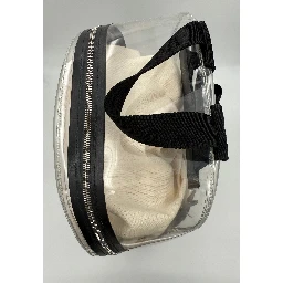 VALENTINO GARAVANI Leather and Transparent Plastic Backpack