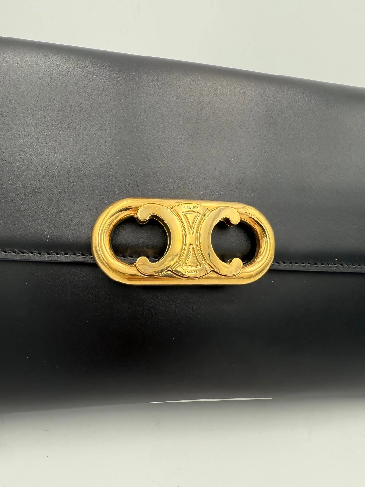 CELINE TRIOMPHE Black Clutch alternative