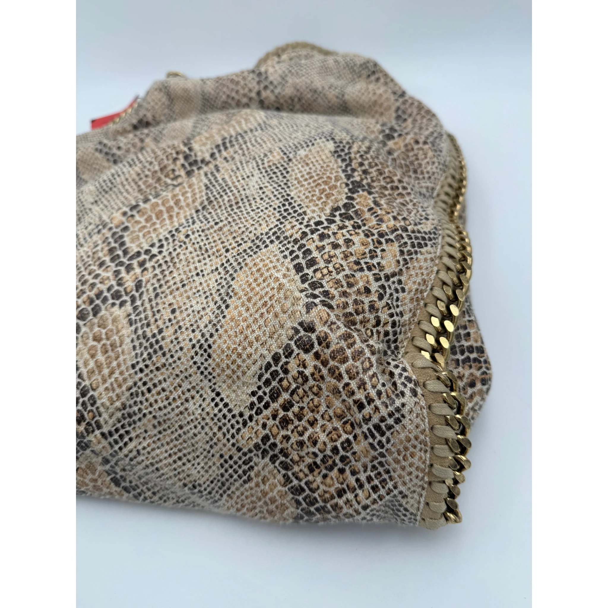 STELLA MCCARTNEY Falabella Grande Vegan Reptile Skin Handbag