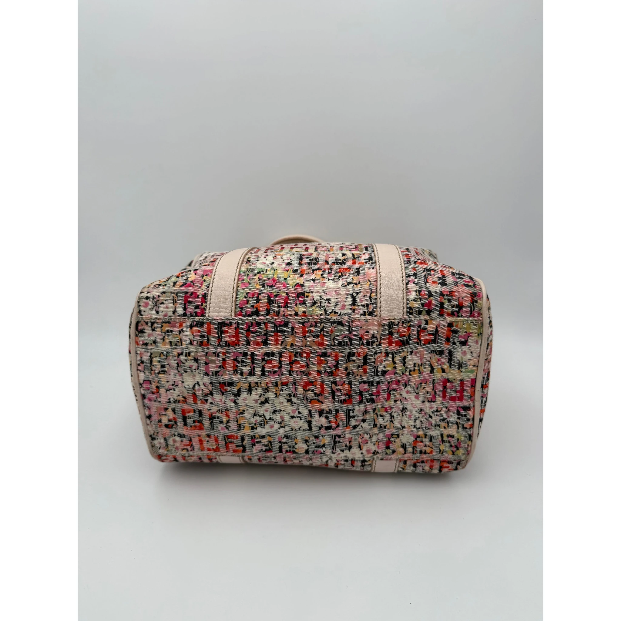 FENDI Bauletto FF Fabric Flowers Handbag