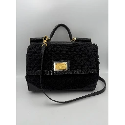 DOLCE & GABBANA Sicily Python and Macramé Handbag