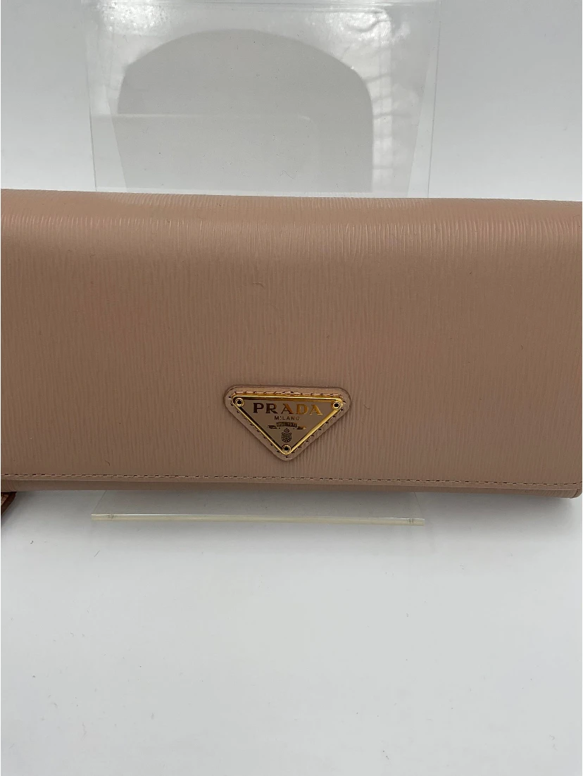 PRADA Powder Saffiano with Card Holder Wallet